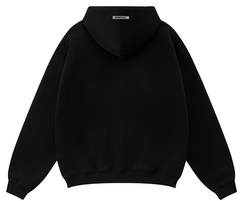 Fear of God Essentials Black White Cross Zip Hoodie