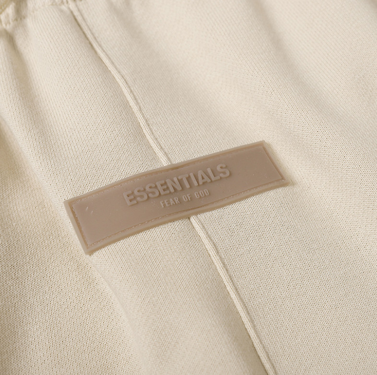 Fear of God Essentials Cream 1977 Flocked Shorts