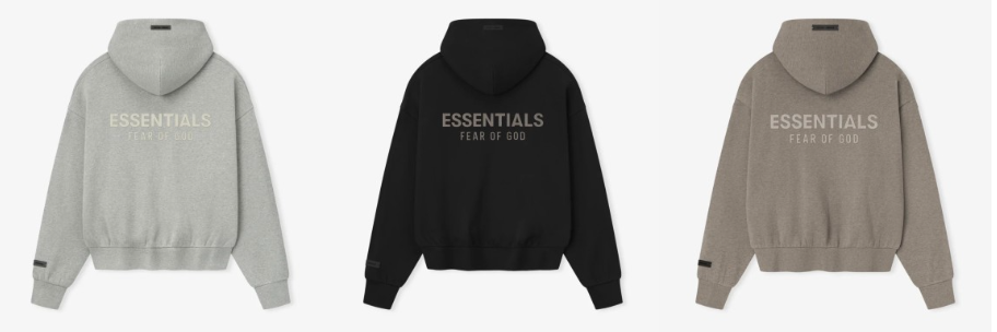 Fear of God Essentials Black Classic Full-Zip Hoodie