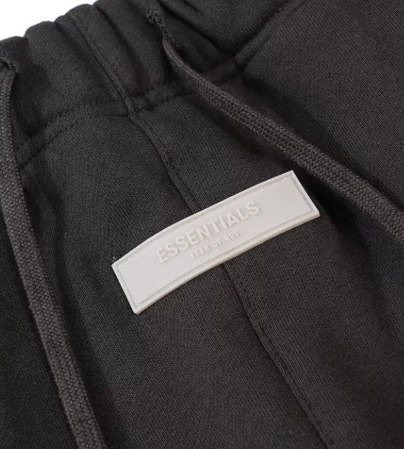 Fear of God Essentials Iron Black Joggers with Beige 1977