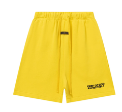 Fear of God Essentials Yellow Tonal Logo Shorts