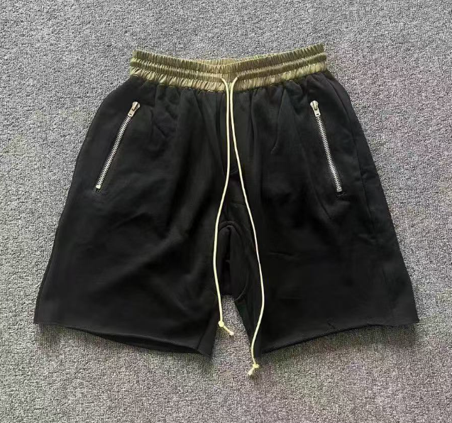 Fear of God 4th Season Black Raw Hem Terry Shorts