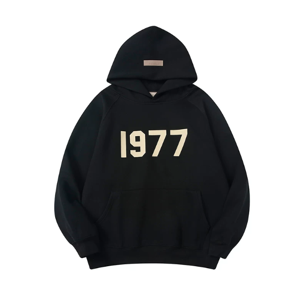 Fear of God Essentials 1977 Flocked Pullover Hoodie