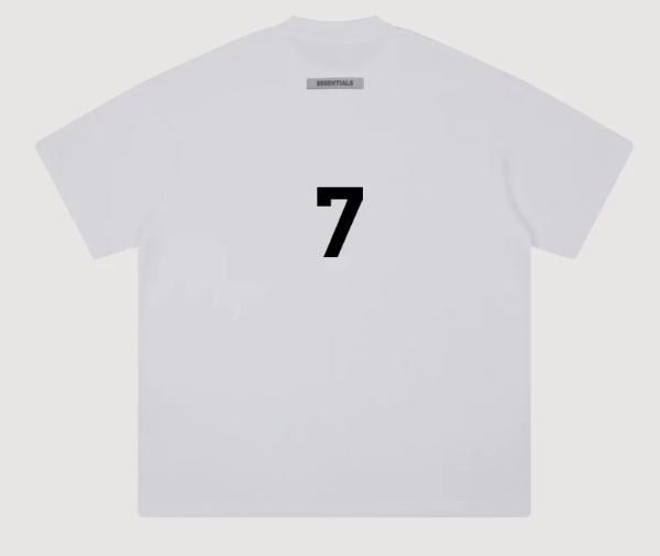 Fear of God Essentials 7 Flocked White T-Shirt
