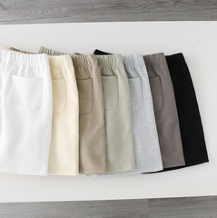 Fear of God Essentials Oatmeal Essential Logo Shorts