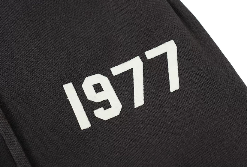 Fear of God Essentials Iron Black Joggers with Beige 1977