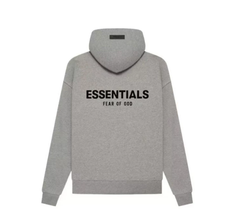 Fear of God Essentials Grey Oversized Logo Hoodie