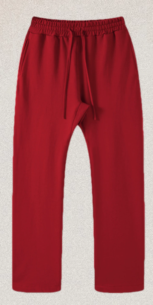 Fear of God Essentials Crimson Red Relaxed Sweatpants