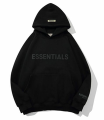 Fear of God Essentials Black Core Logo Hoodie