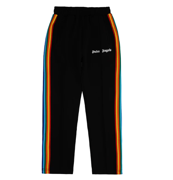 FOG Rainbow Stripe Black Track Pants