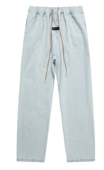 Fear of God Essentials Light Wash Denim Relaxed Pants