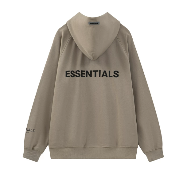 Fear of God Essentials Taupe Logo Pullover Hoodie