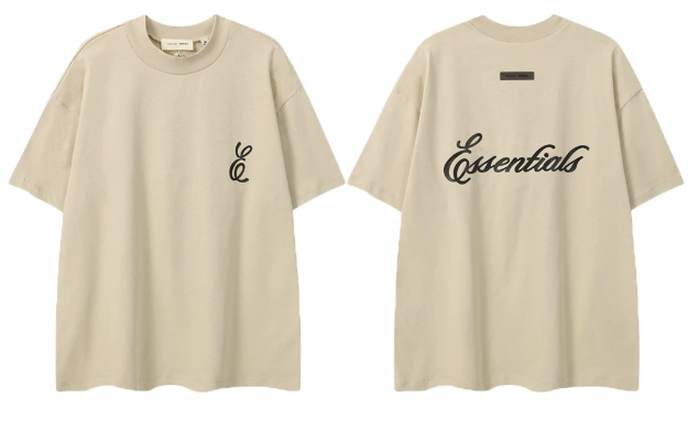Fear of God Essentials Script Logo Oatmeal T-Shirt