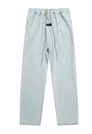 Fear of God Essentials Light Wash Denim Relaxed Pants