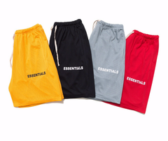 Fear of God Essentials Yellow Double-Layer Mesh Shorts