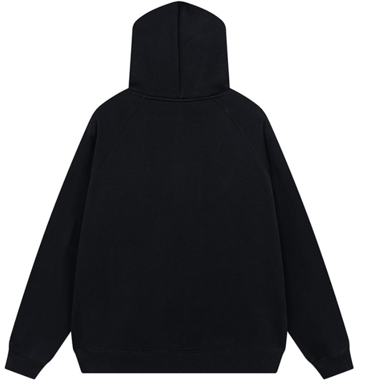 Fear of God Essentials Black Tonal Logo Hoodie