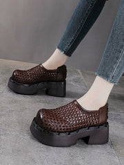 Summer Retro Comfort Hollow Platform Sandals