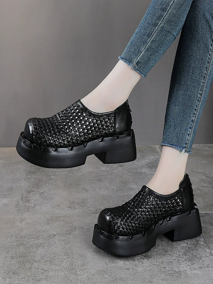 Summer Retro Comfort Hollow Platform Sandals