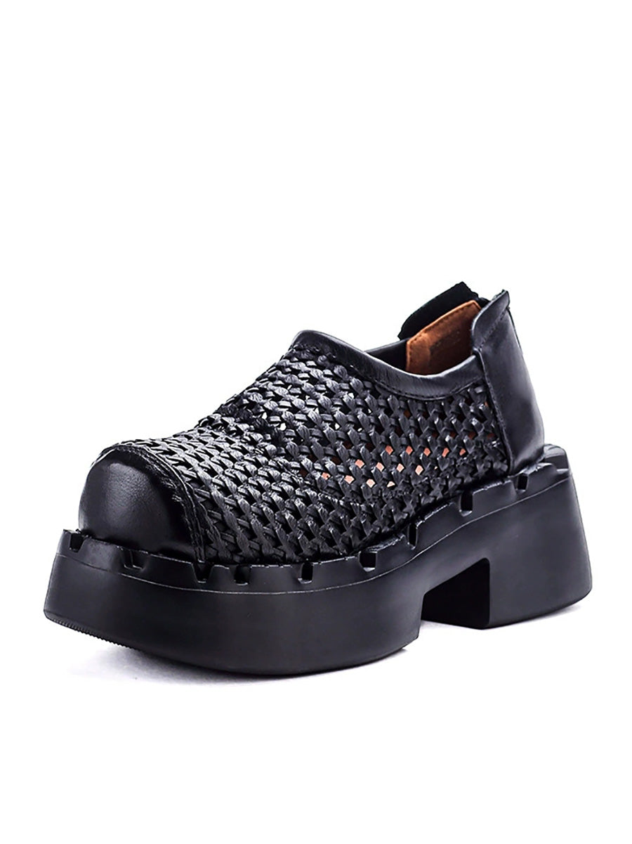Summer Retro Comfort Hollow Platform Sandals