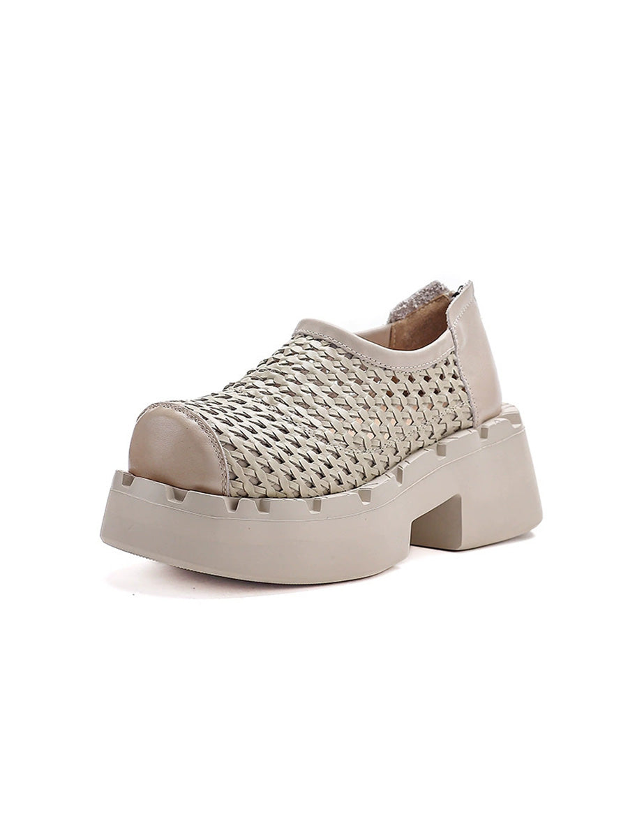 Summer Retro Comfort Hollow Platform Sandals